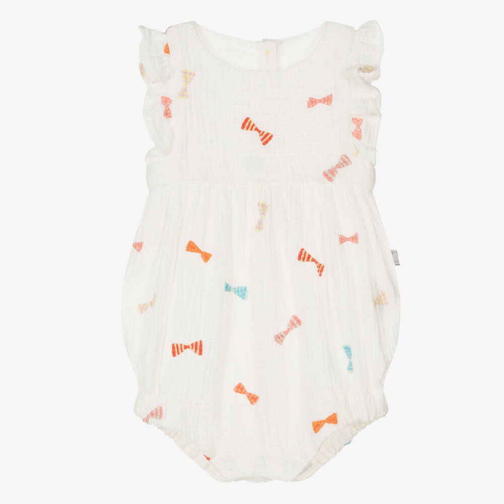 Stella McCartney Kids-Baby Girls Ivory Cotton Shortie | Childrensalon Outlet