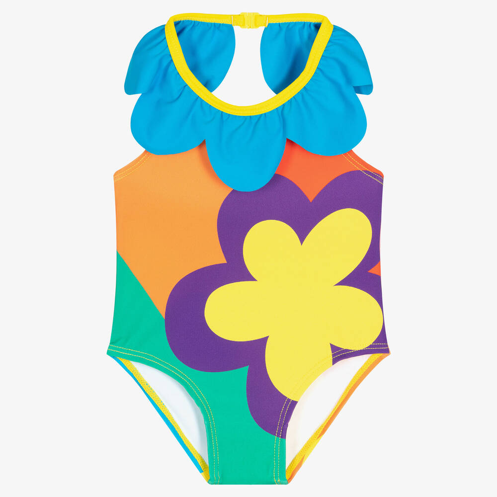 Stella McCartney Kids - Baby Girls Multicolour Flower Swimsuit | Childrensalon