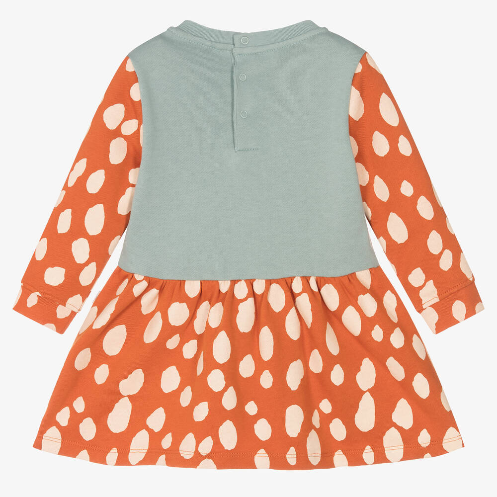 Stella McCartney Kids-Baby Girls Orange Deer Dress | Childrensalon Outlet