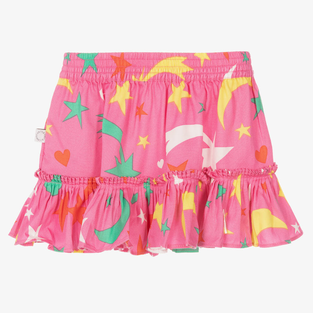 Stella McCartney Kids-Baby Girls Pink Star Skirt | Childrensalon Outlet