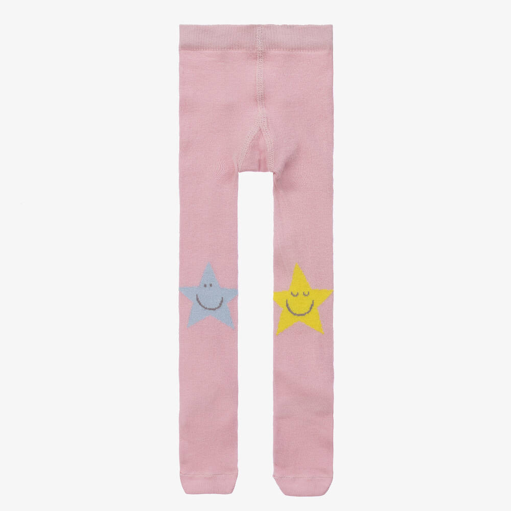 Stella McCartney Kids-Baby Girls Pink Star Tights | Childrensalon Outlet