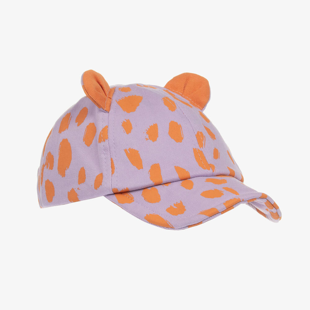 Stella McCartney Kids - Casquette violette à imprimé animal | Childrensalon