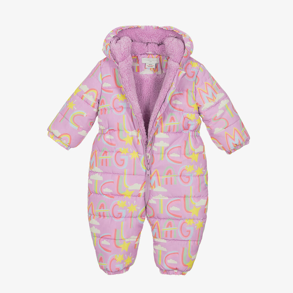 全国送料無料の通販 Kids McCartney Stella - Snowsuit Rainbow Purple Girls Baby アウター