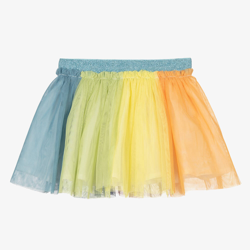 Stella McCartney Kids - Regenbogenfarbener Baby-Tüllrock | Childrensalon