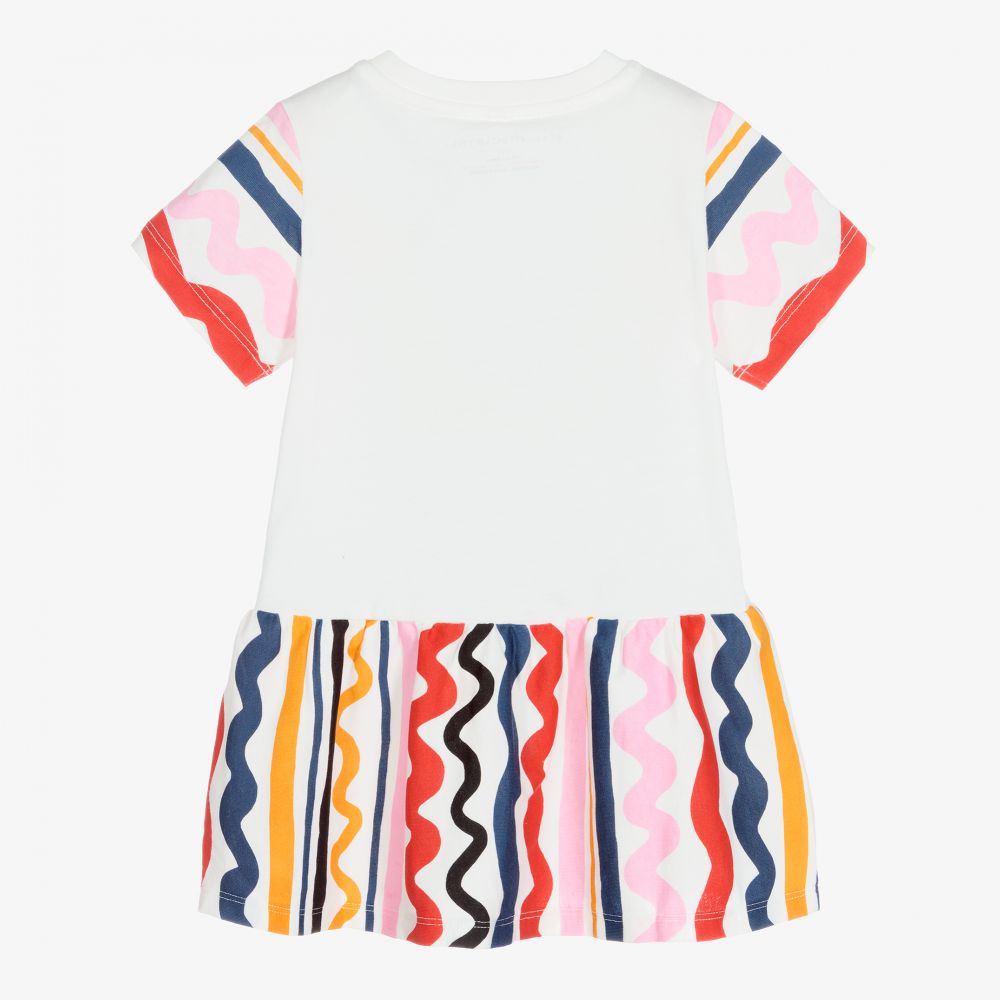 Stella McCartney Kids Baby Girls White Zebra Dress Childrensalon Outlet