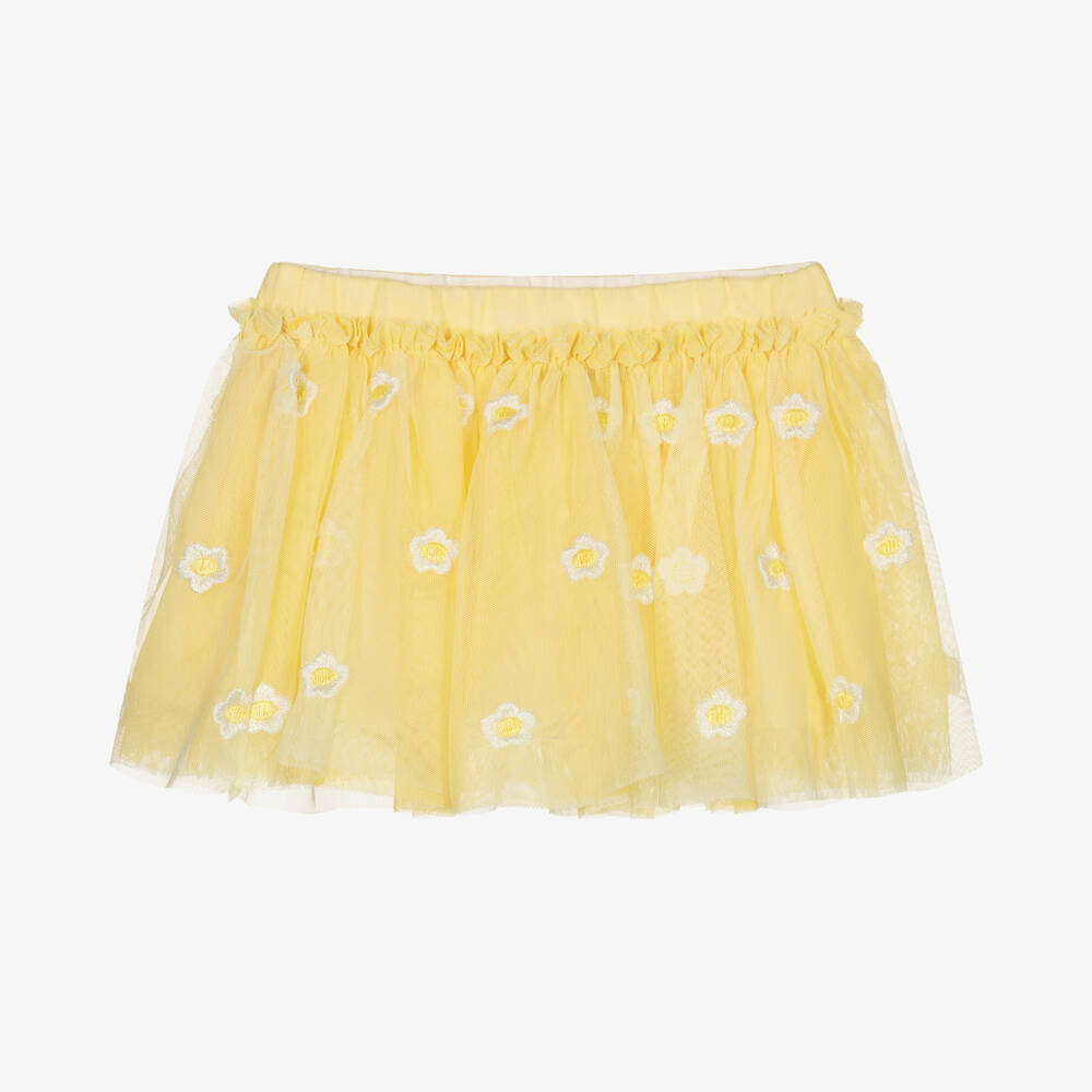 Stella McCartney Kids - Baby Girls Yellow Daisy Tulle Skirt | Childrensalon