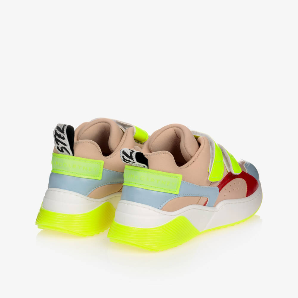 Stella McCartney Kids-ترينرز جلد صناعي لون بيج للبنات | Childrensalon Outlet