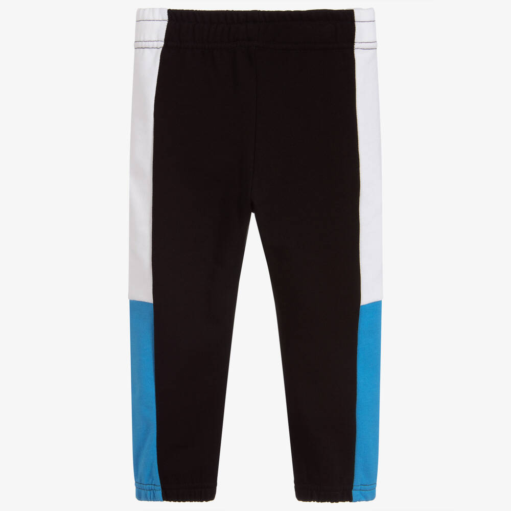Stella McCartney Kids-Black Cotton Logo Joggers | Childrensalon Outlet