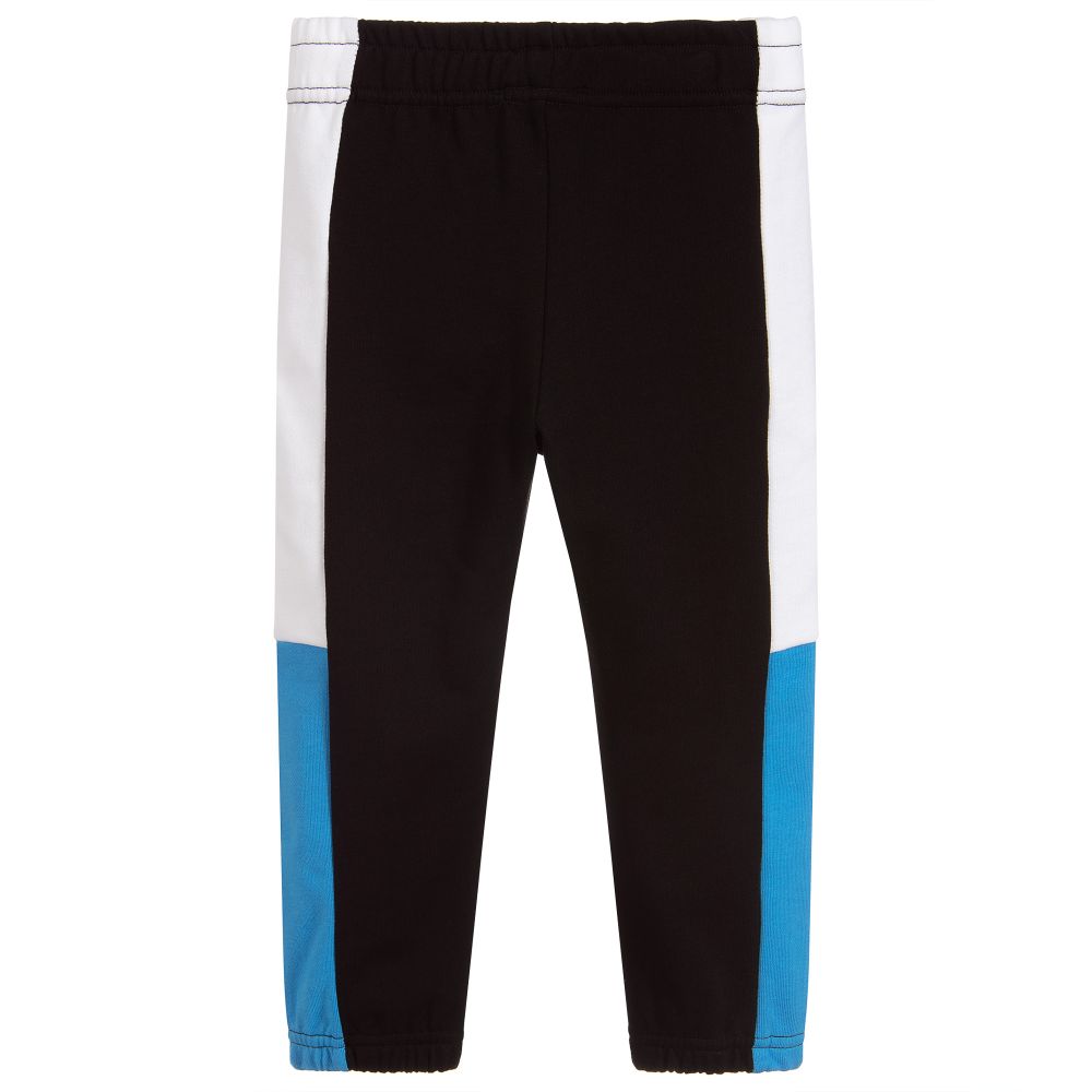 Stella McCartney Kids-جوغرز لوغو قطن لون أسود للأولاد | Childrensalon Outlet