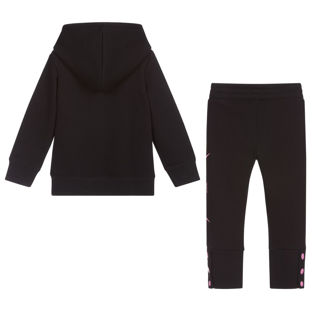 Stella McCartney Kids-Black Cotton Logo Tracksuit | Childrensalon Outlet