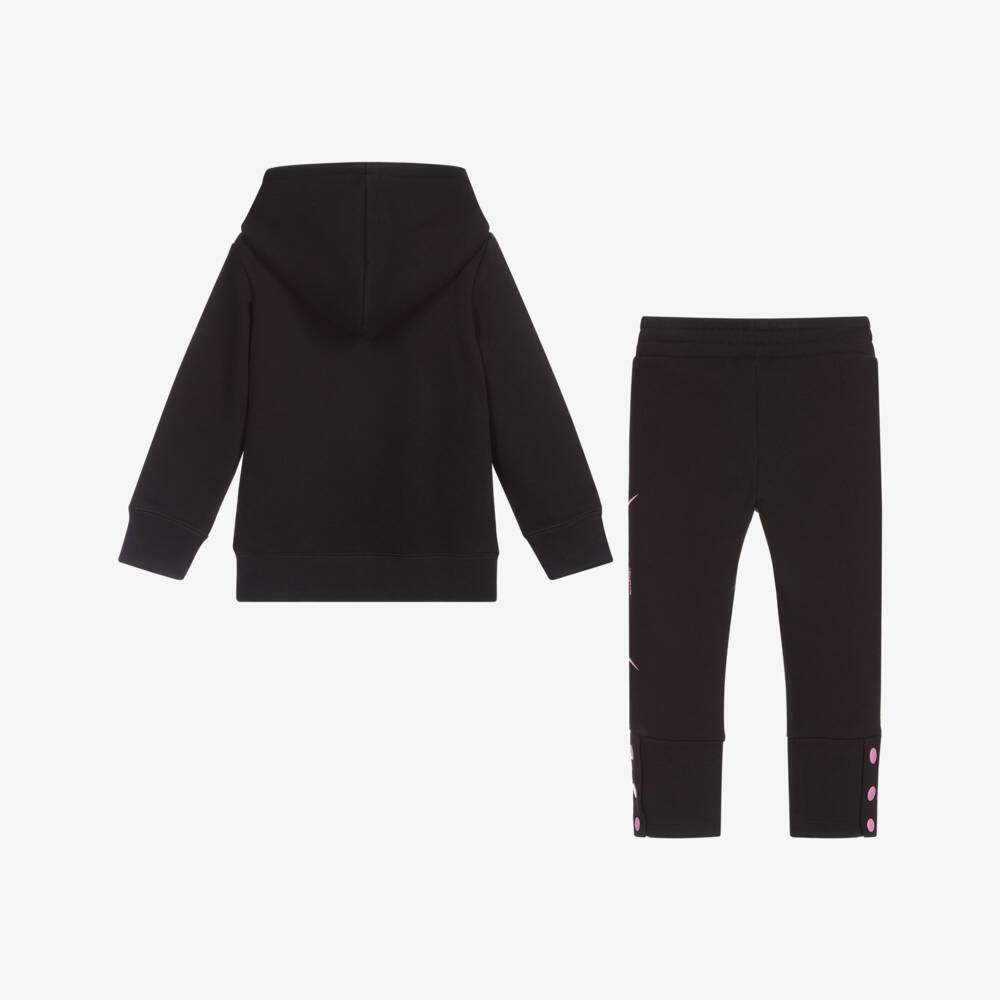 Stella McCartney Kids-تراكسوت قطن جيرسي صديق للبيئة لون أسود للبنات | Childrensalon Outlet