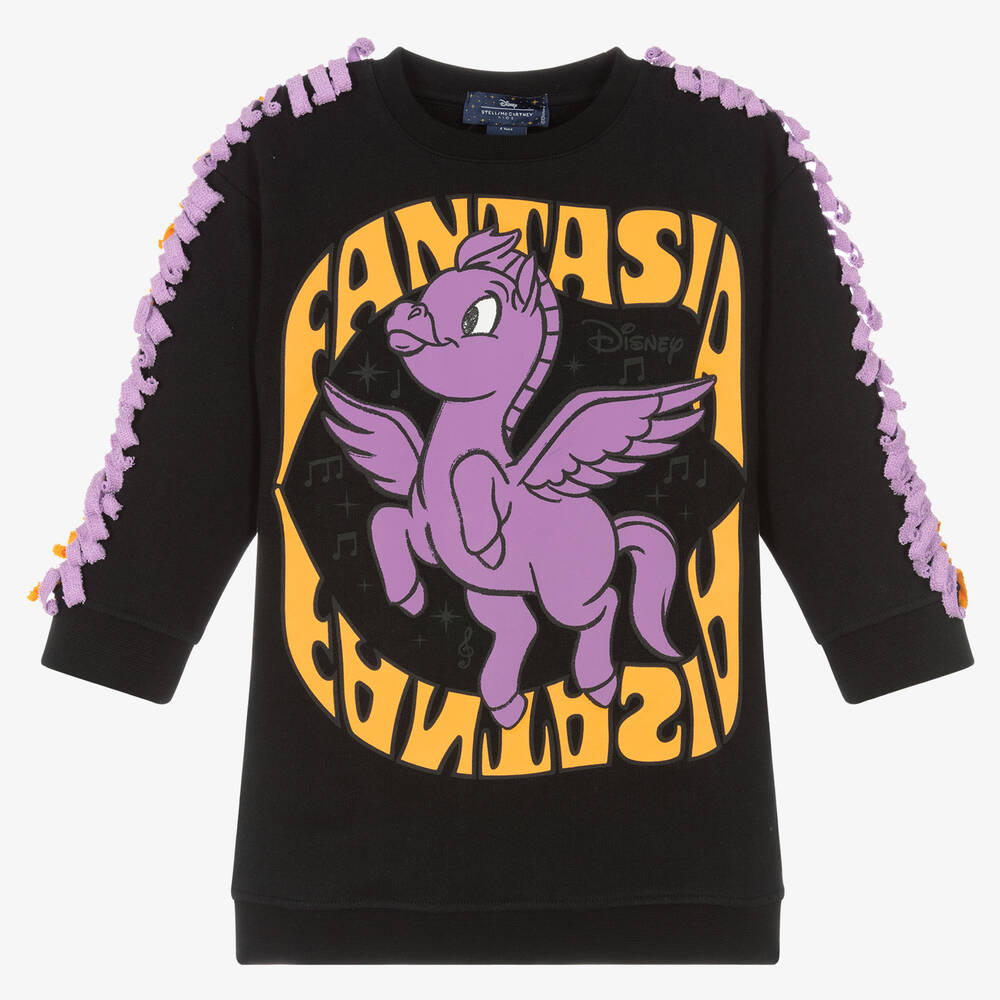 Stella McCartney Kids-Black Disney Pegasus Sweatshirt | Childrensalon Outlet