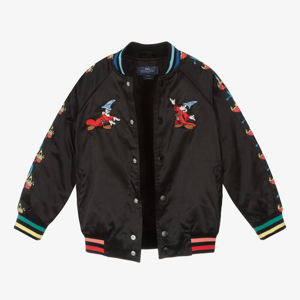 Stella McCartney Kids-Black Fantasia Mickey Jacket  | Childrensalon Outlet