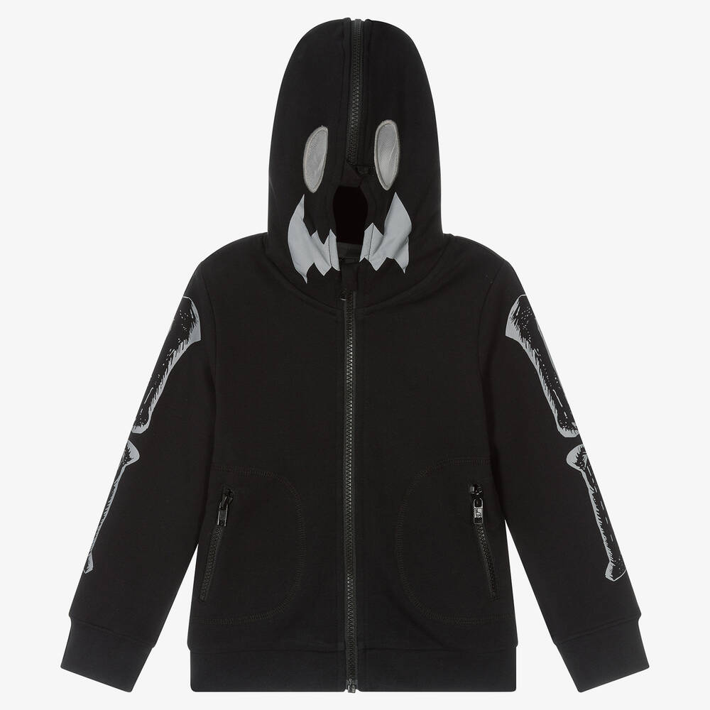 Stella McCartney Kids - Black Ghost Mask Hoodie | Childrensalon