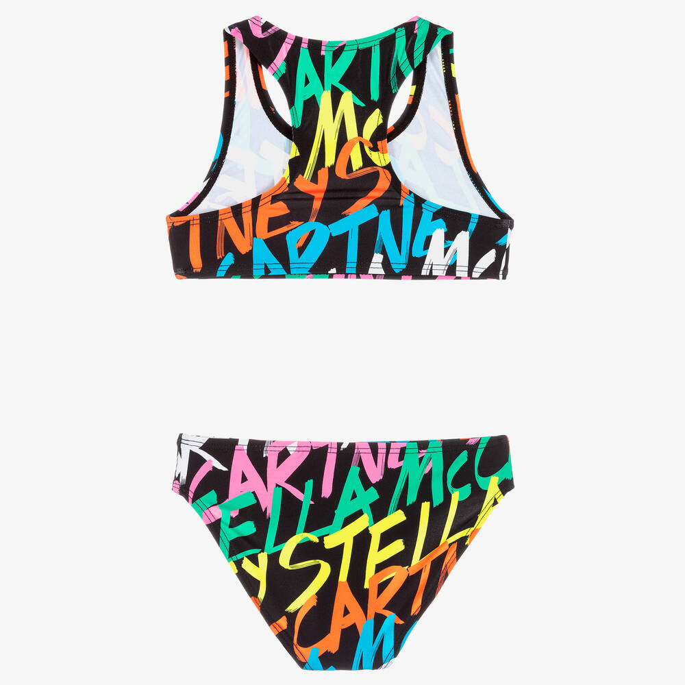 Stella McCartney Kids-Черное бикини (UPF50+) | Childrensalon Outlet