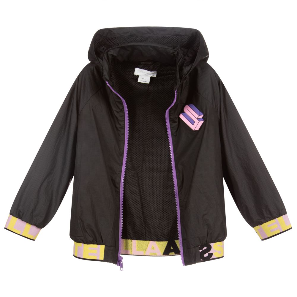 Stella McCartney Kids-جاكيت لون أسود، زهري وأصفر للبنات | Childrensalon Outlet
