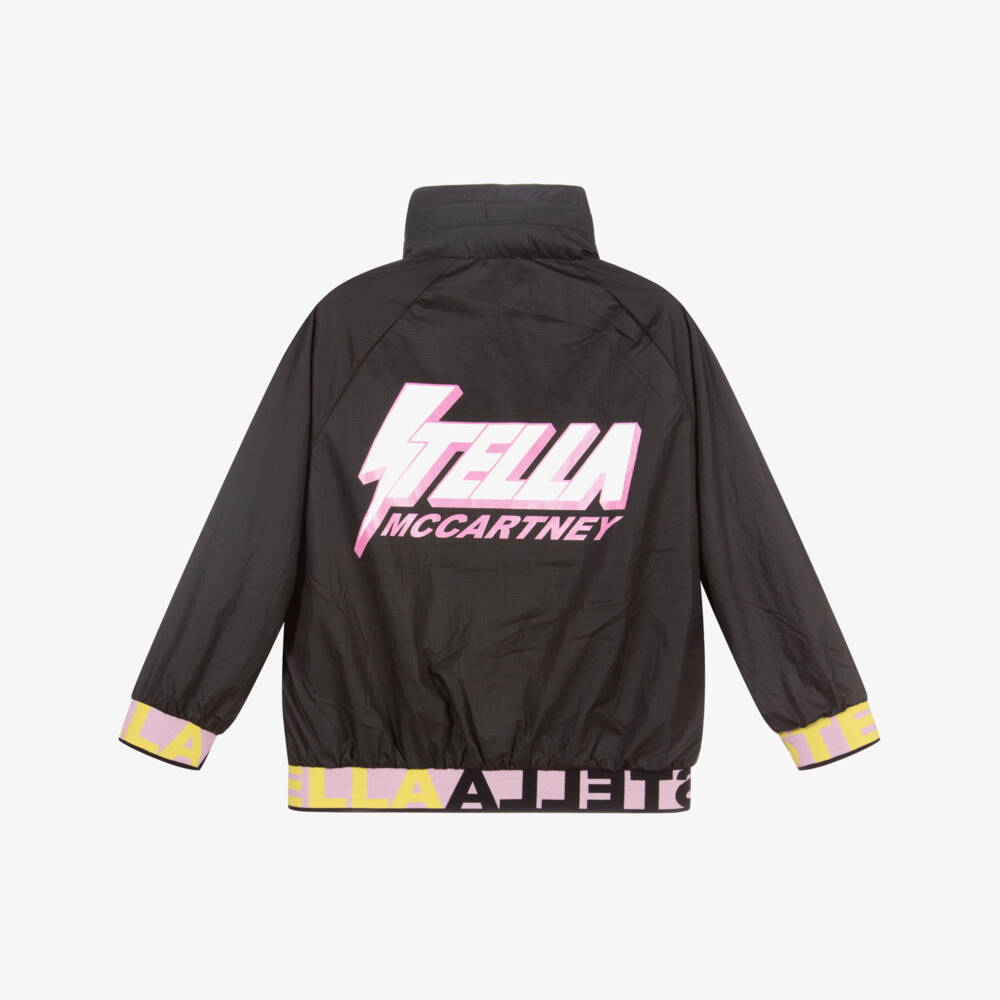Stella McCartney Kids-جاكيت لون أسود، زهري وأصفر للبنات | Childrensalon Outlet