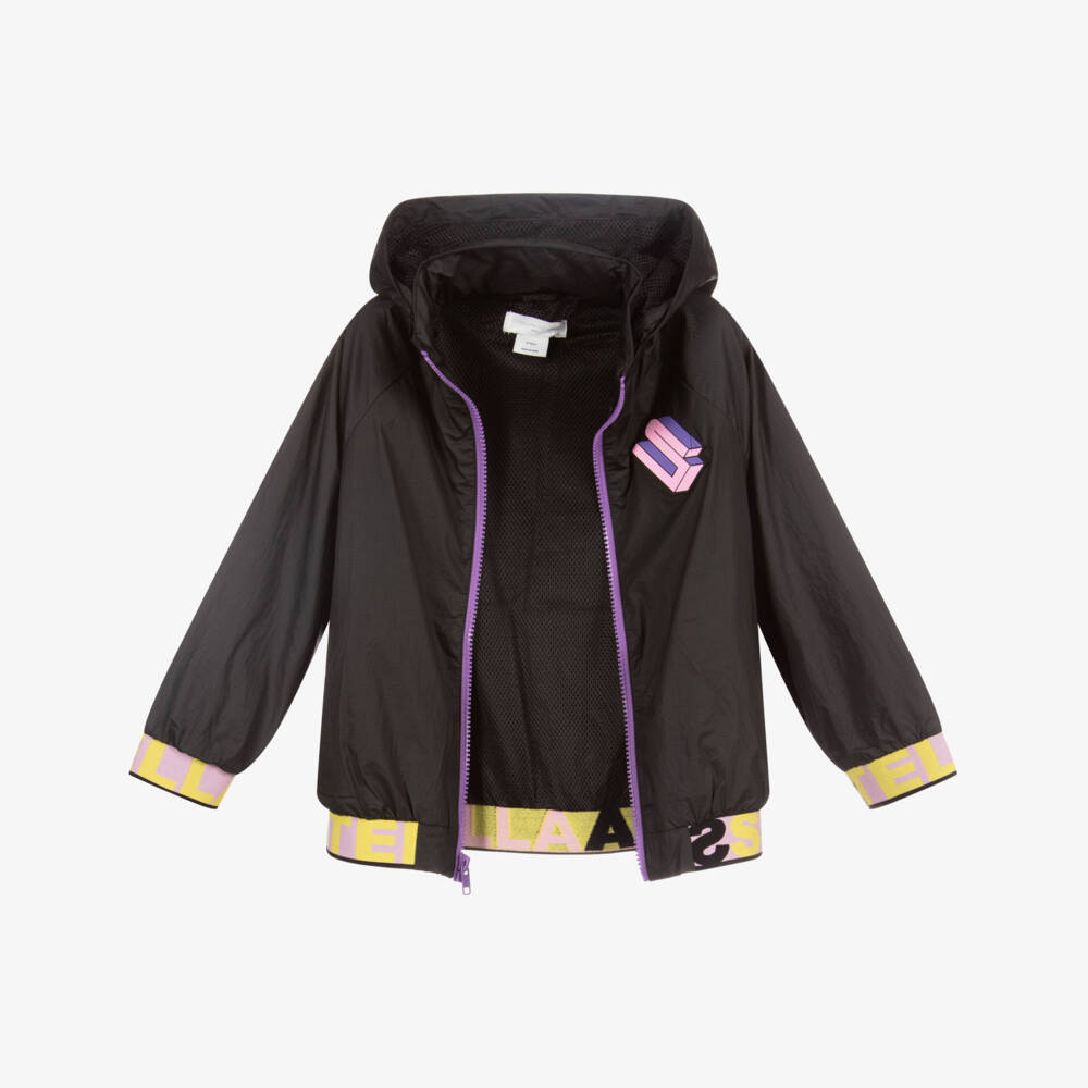 Stella McCartney Kids-جاكيت لون أسود، زهري وأصفر للبنات | Childrensalon Outlet