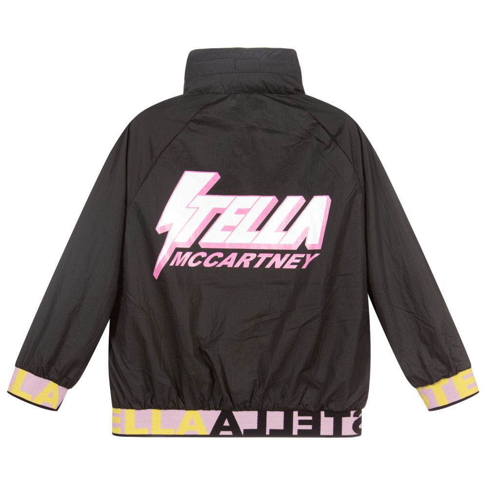 Stella McCartney Kids-جاكيت لون أسود، زهري وأصفر للبنات | Childrensalon Outlet