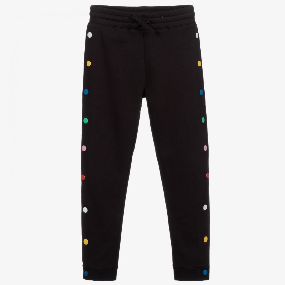 Stella McCartney Kids-Черные джоггеры из органического хлопка | Childrensalon Outlet