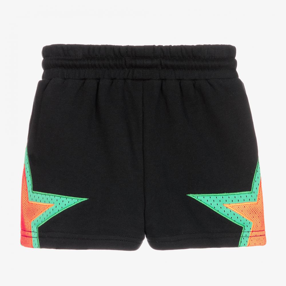 Stella McCartney Kids-Черные шорты из органического хлопка | Childrensalon Outlet