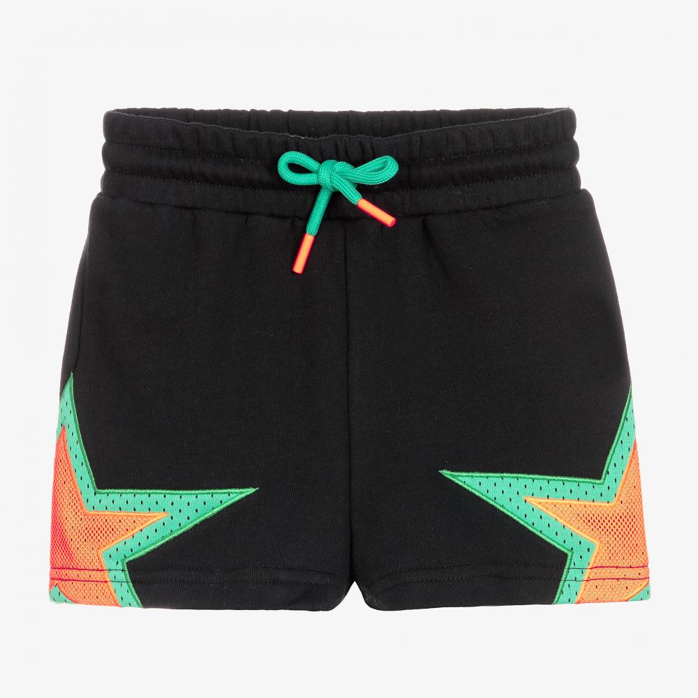 Stella McCartney Kids-Черные шорты из органического хлопка | Childrensalon Outlet