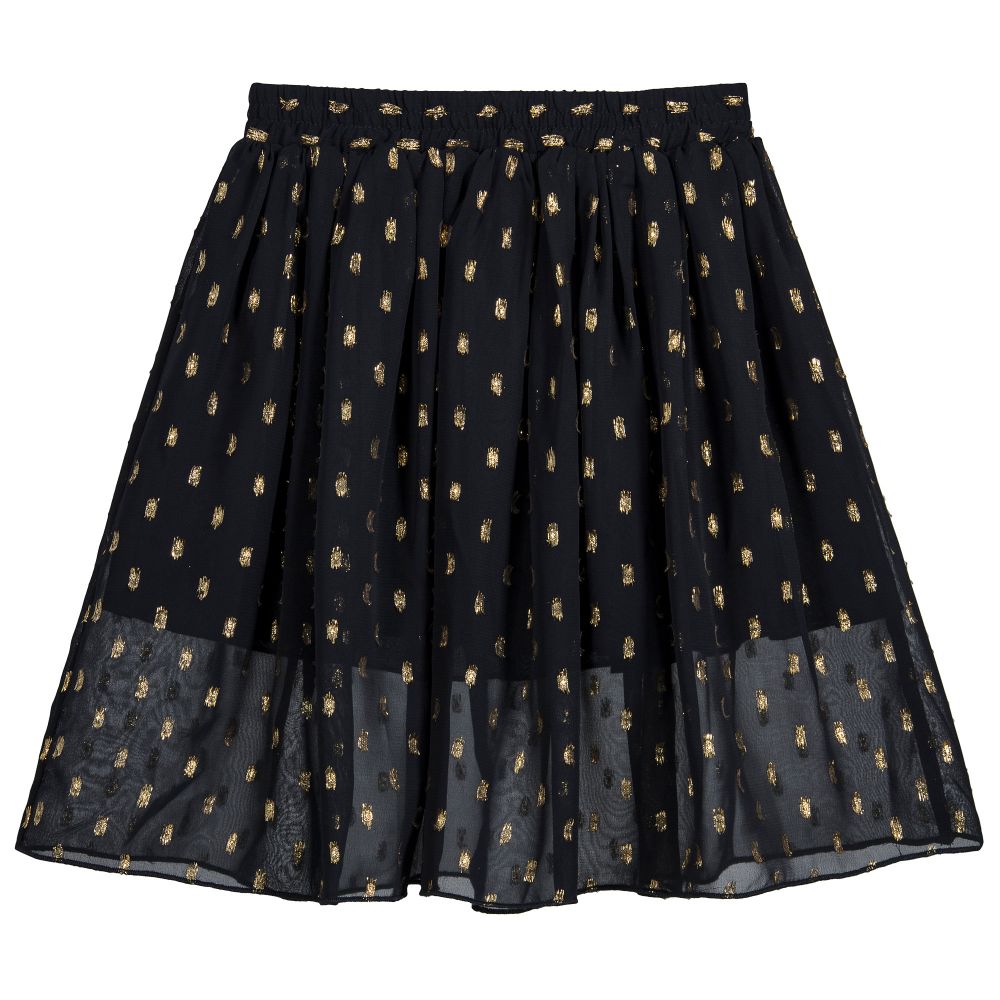 Stella McCartney Kids Blue AMALIE Chiffon Skirt Childrensalon Outlet