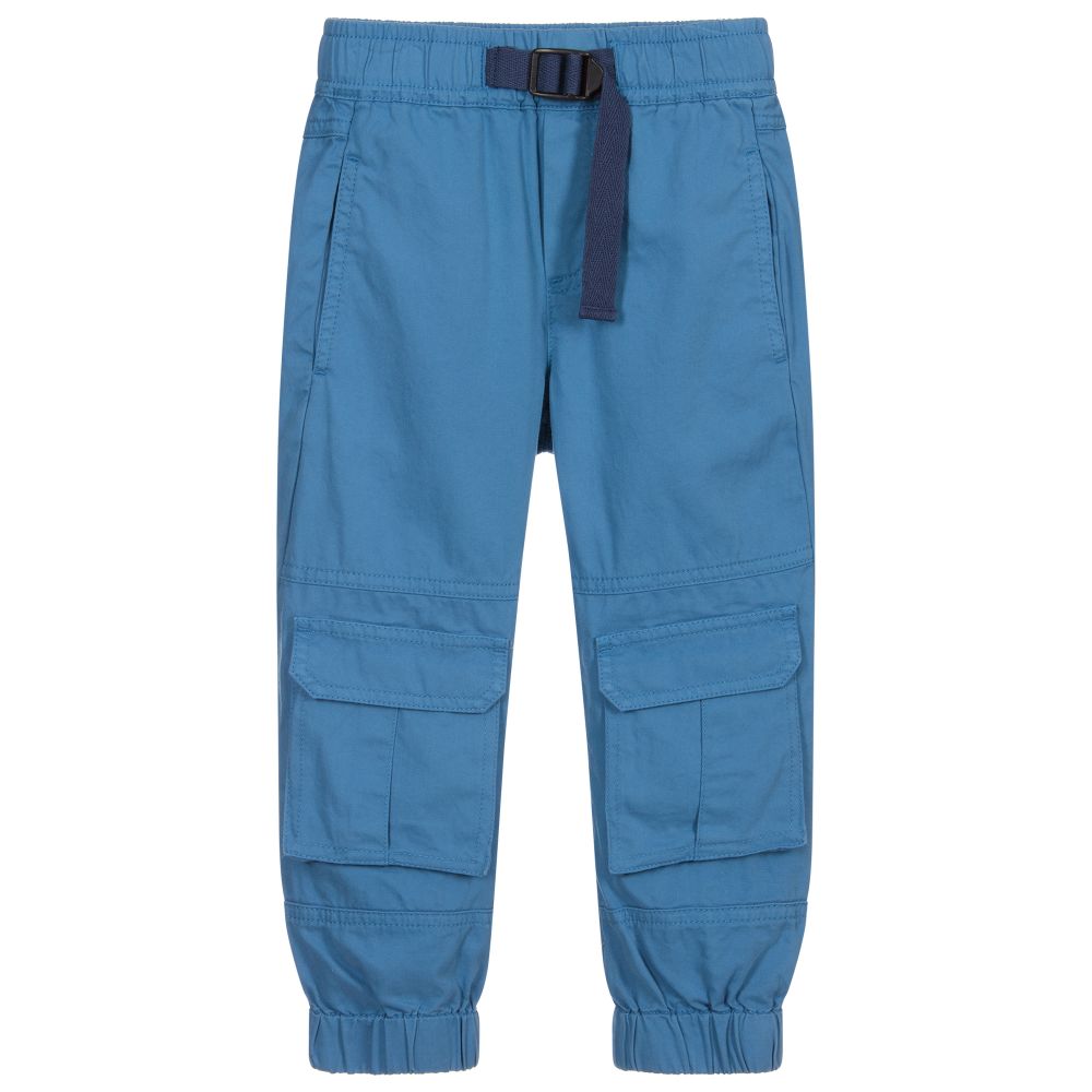 Stella McCartney Kids - Голубые брюки карго | Childrensalon