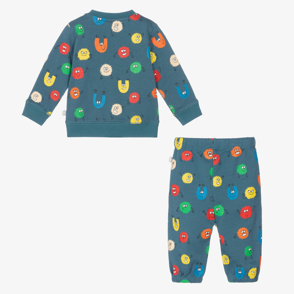 Stella McCartney Kids-Синий спортивный костюм из хлопка для малышей | Childrensalon Outlet