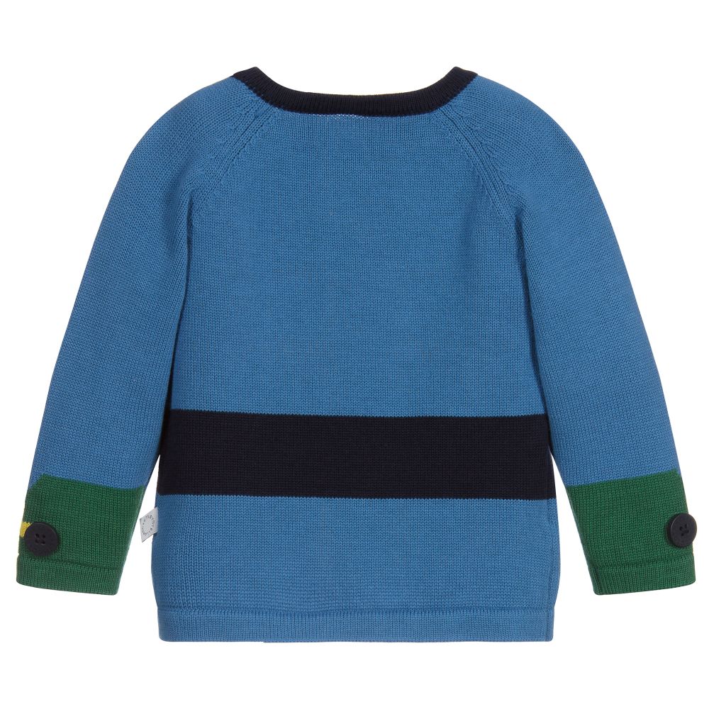 Stella McCartney Kids-Blue Cotton Pirate Sweater | Childrensalon Outlet