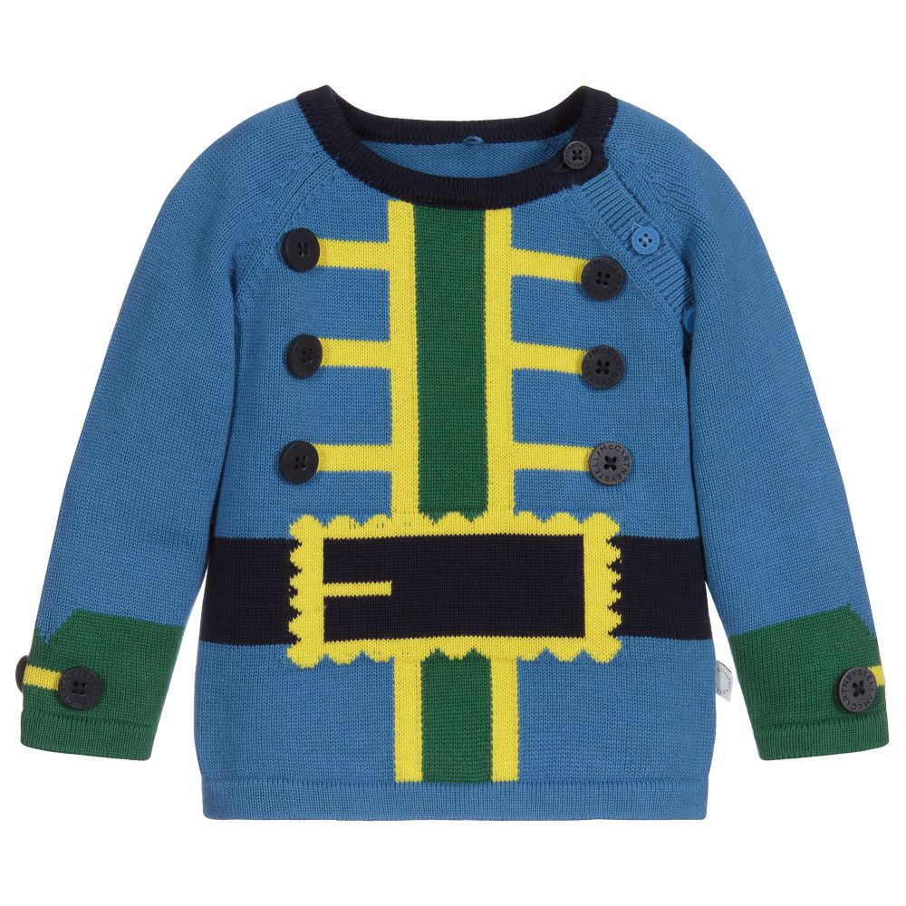 Stella McCartney Kids - Pull bleu en coton Pirate | Childrensalon