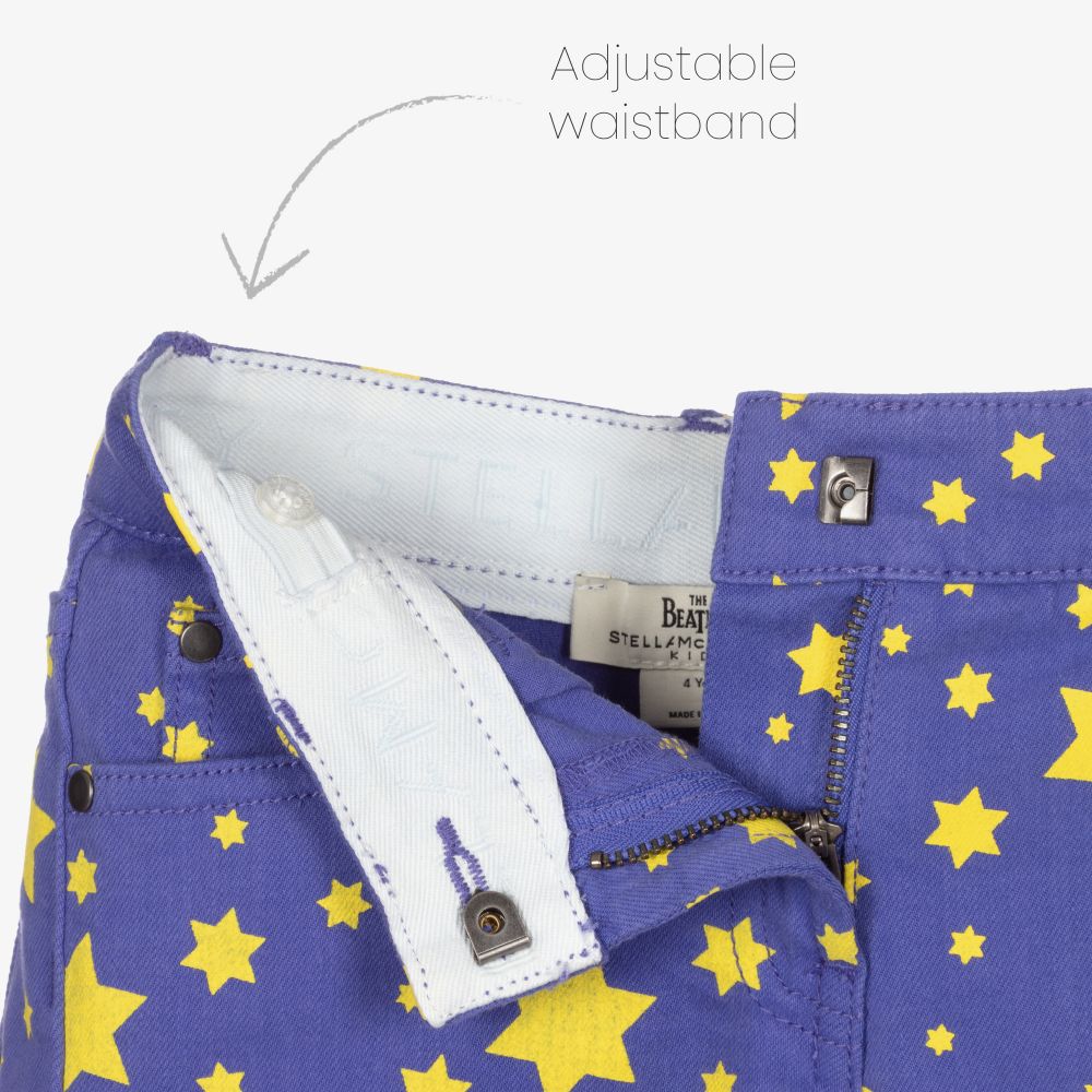 Stella McCartney Kids-Blue Get Back Denim Shorts | Childrensalon Outlet