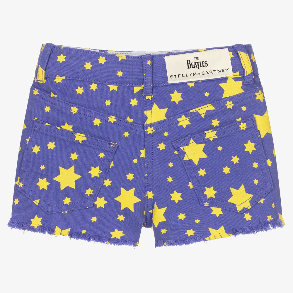 Stella McCartney Kids-Blue Get Back Denim Shorts | Childrensalon Outlet