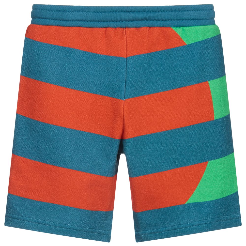 Stella McCartney Kids-Шорты в синюю и зеленую полоску | Childrensalon Outlet