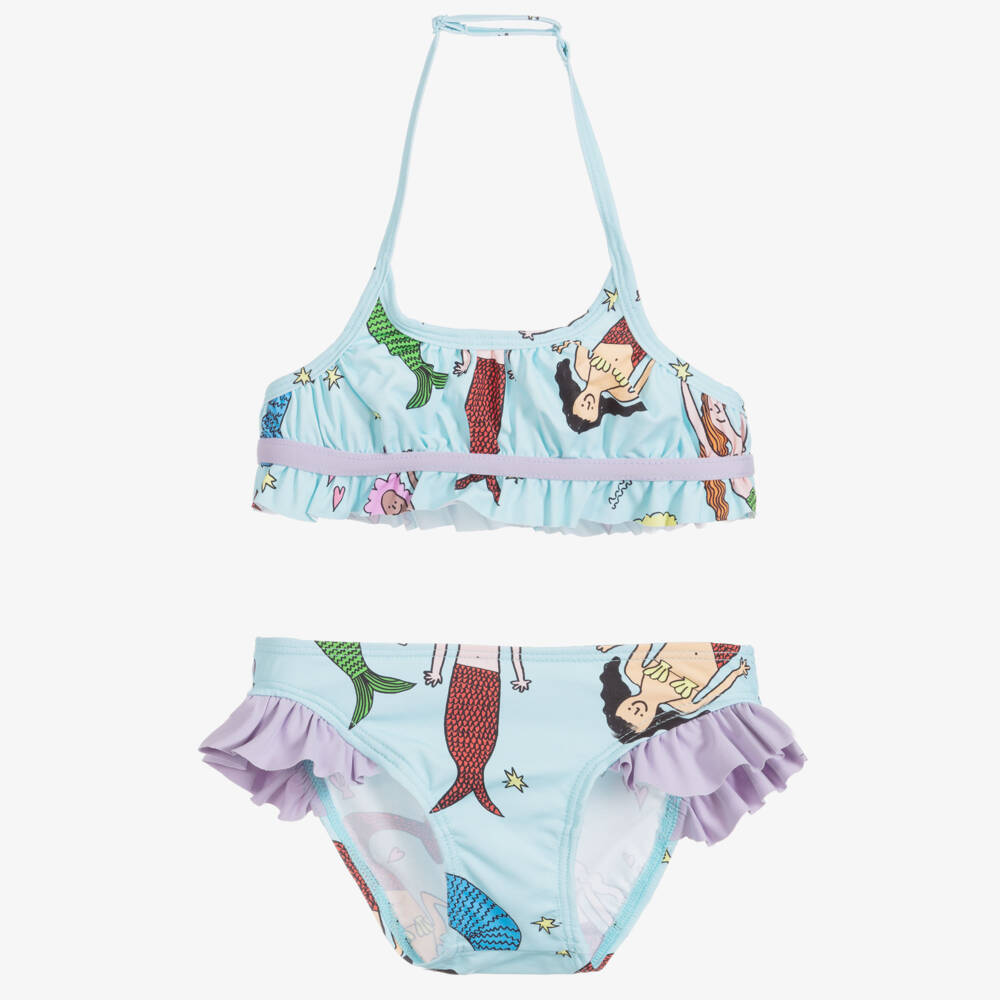 Stella McCartney Kids-مايّو بيكيني لون أزرق | Childrensalon Outlet