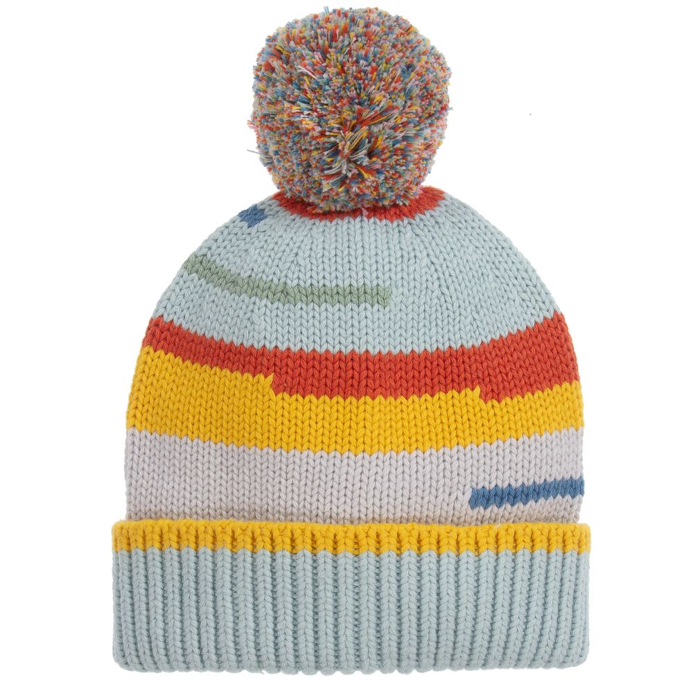 Stella McCartney Kids-Blue Organic Cotton Hat | Childrensalon Outlet