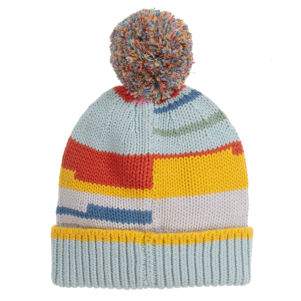 Stella McCartney Kids-Blue Organic Cotton Hat | Childrensalon Outlet