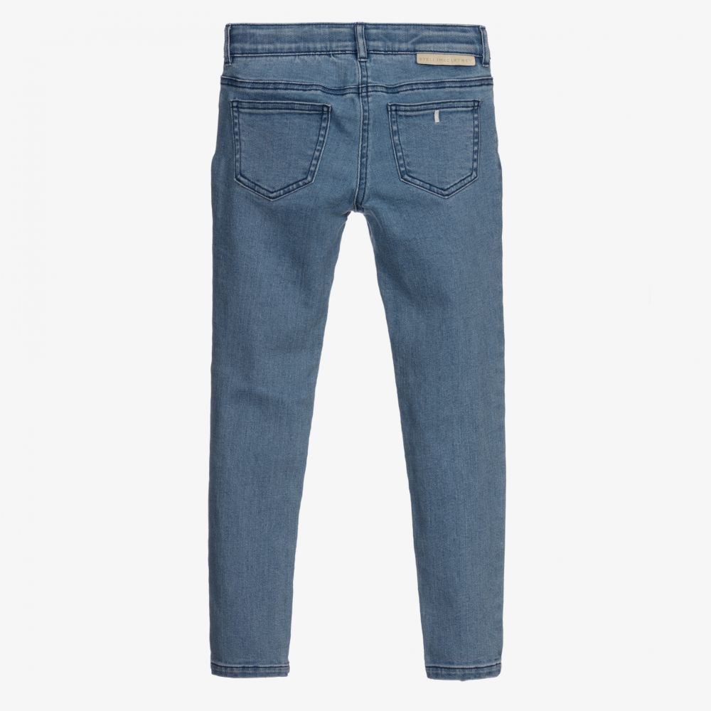 Stella McCartney Kids-Blue Organic Cotton Jeans | Childrensalon Outlet