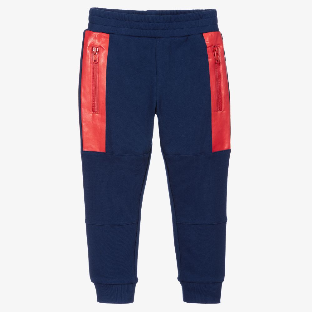 Stella McCartney Kids - Blue Organic Cotton Joggers | Childrensalon