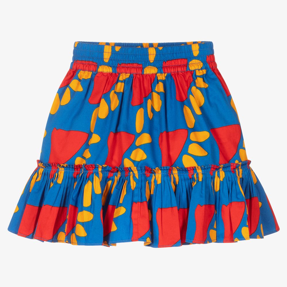 Stella McCartney Kids - Jupe bleue en coton biologique | Childrensalon