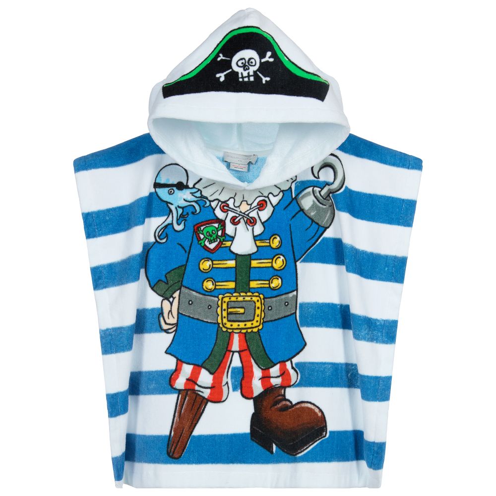 Stella McCartney Kids - Голубое пляжное полотенце с пиратом | Childrensalon