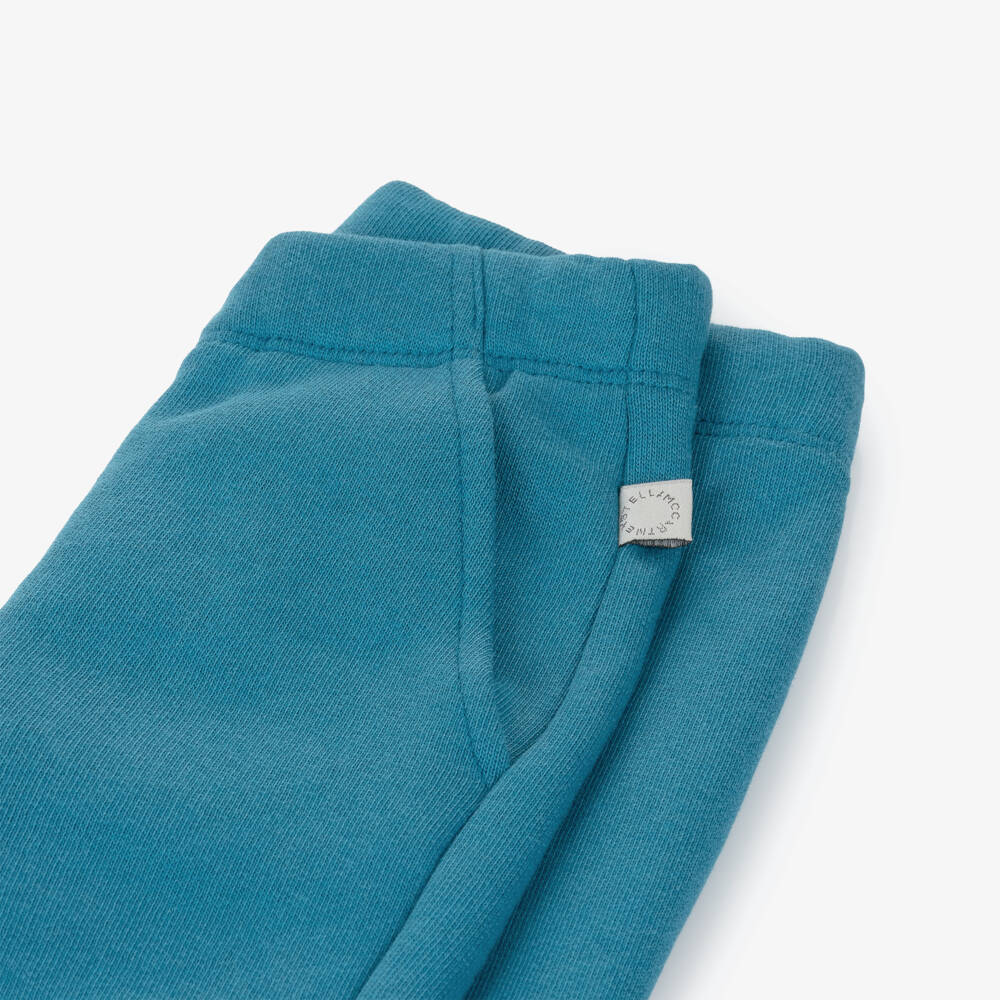 Stella McCartney Kids-Blue Sun & Earth Cotton Joggers | Childrensalon Outlet