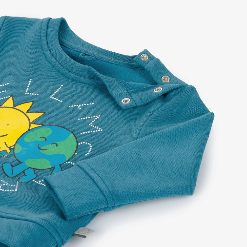 Stella McCartney Kids-Синий хлопковый свитшот для детей | Childrensalon Outlet