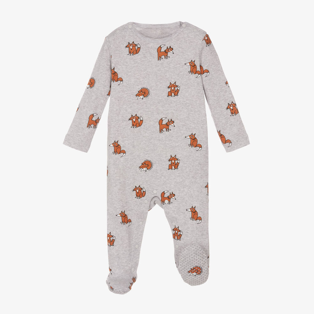 Stella McCartney Kids-طقم هدية بيبي غرو قطن جيرسي لون رمادي للمواليد | Childrensalon Outlet