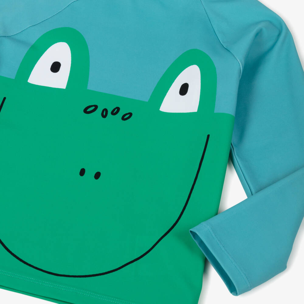 Stella McCartney Kids-Boys Aqua Frog Sun-Protective Top | Childrensalon Outlet