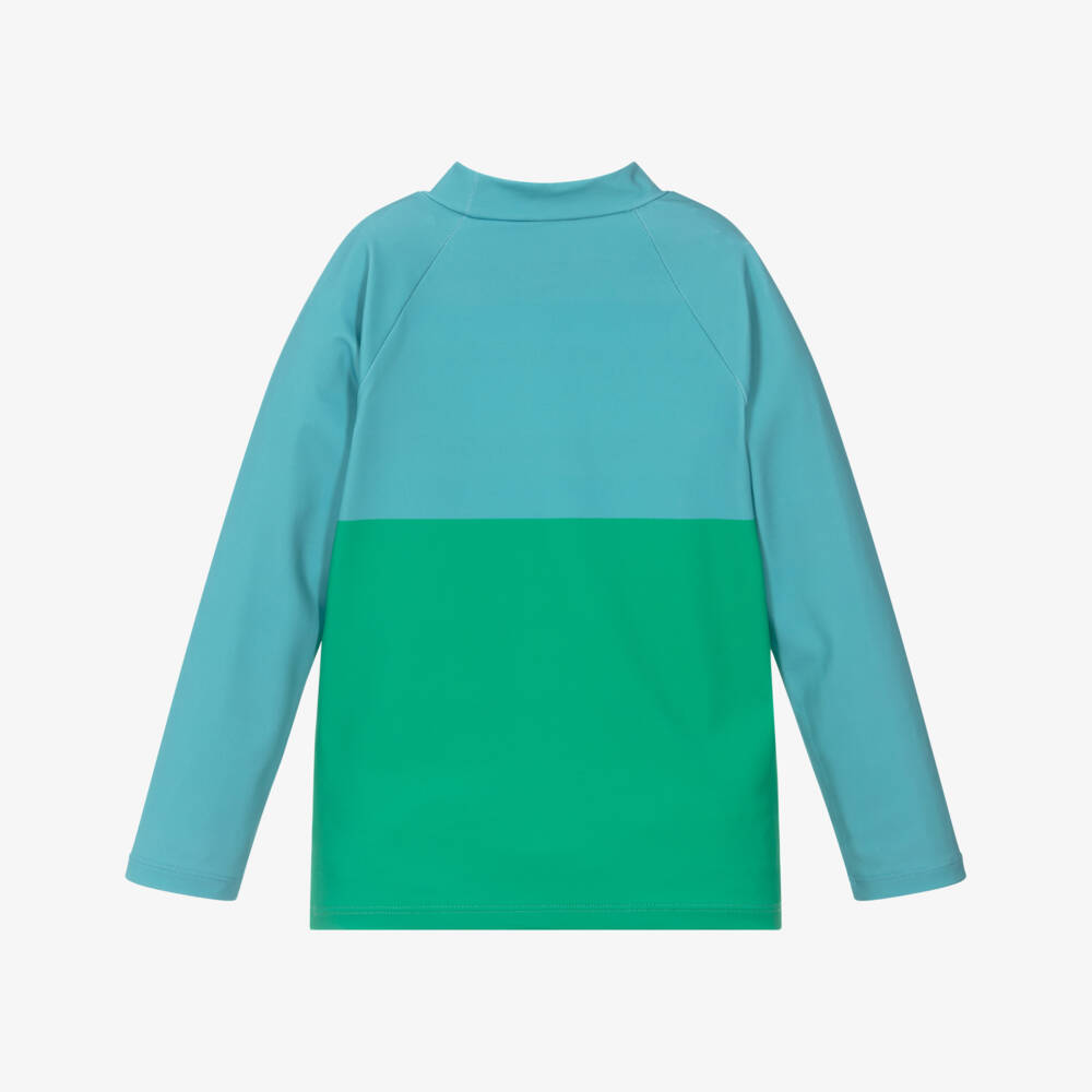 Stella McCartney Kids-Boys Aqua Frog Sun-Protective Top | Childrensalon Outlet