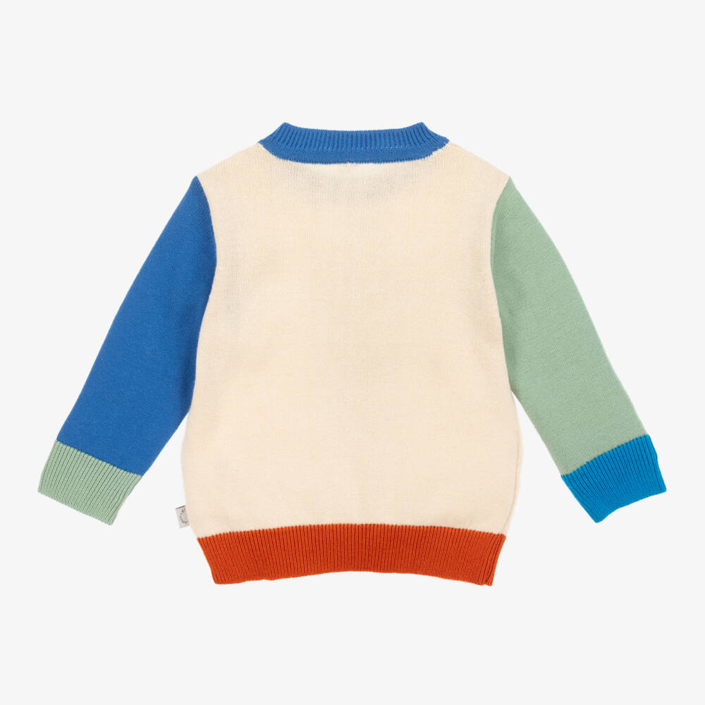 Stella McCartney Kids-Boys Beige Rocket Knit Jumper | Childrensalon Outlet