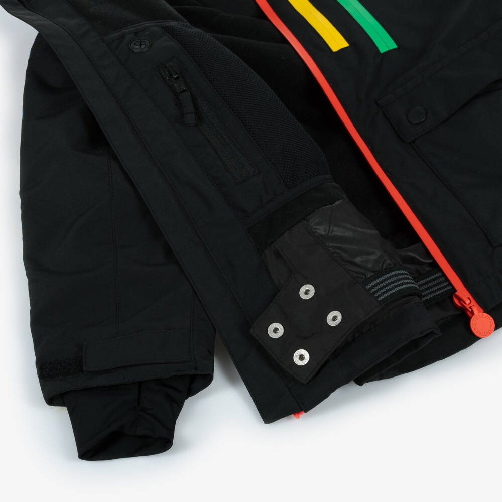 Stella McCartney Kids Ski Wear Capsule-Boys Black Adventure Ski Jacket | Childrensalon Outlet