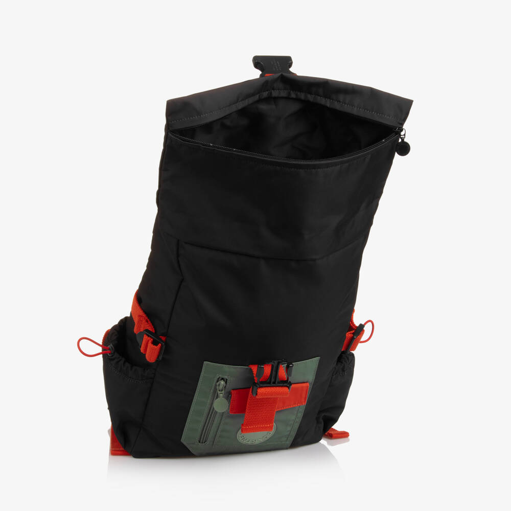 Stella McCartney Kids-Рюкзак черный с цветными акцентами для мальчиков | Childrensalon Outlet