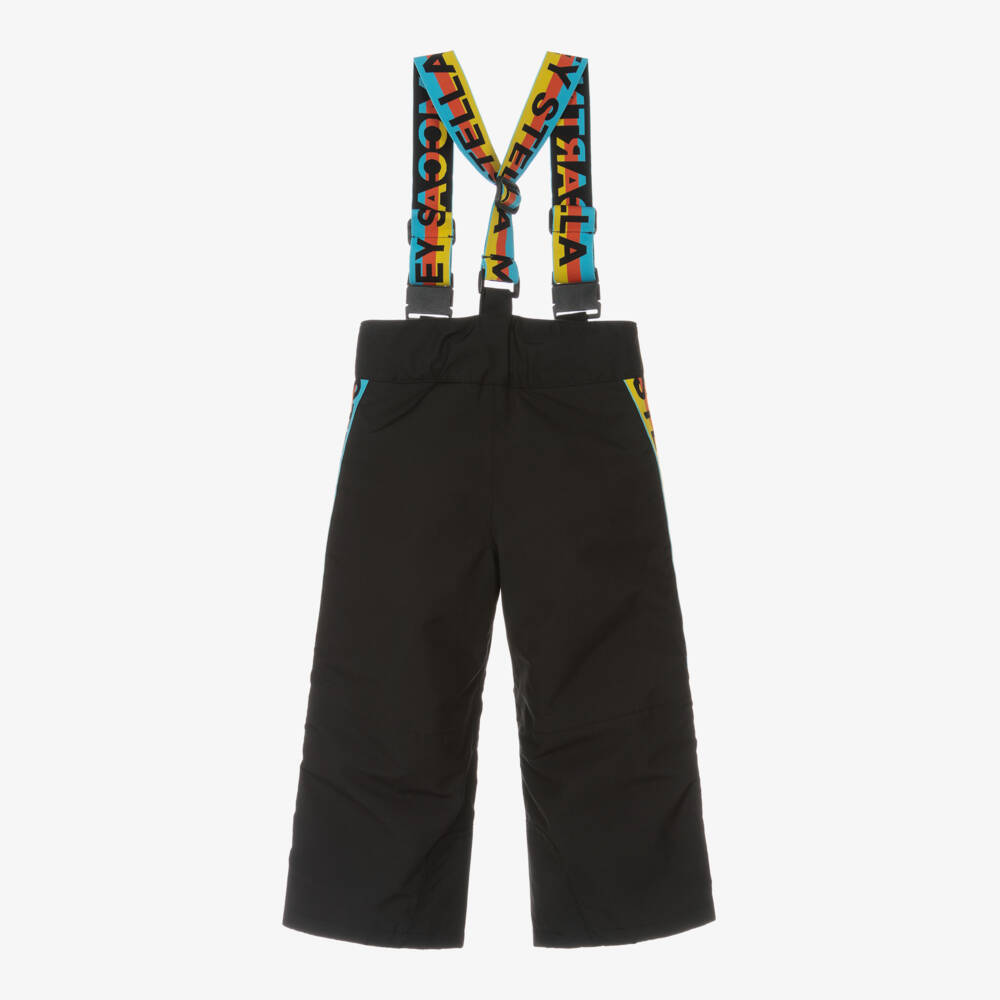 Stella McCartney Kids Ski Wear Capsule-Boys Black Colorblock Ski Pants | Childrensalon Outlet